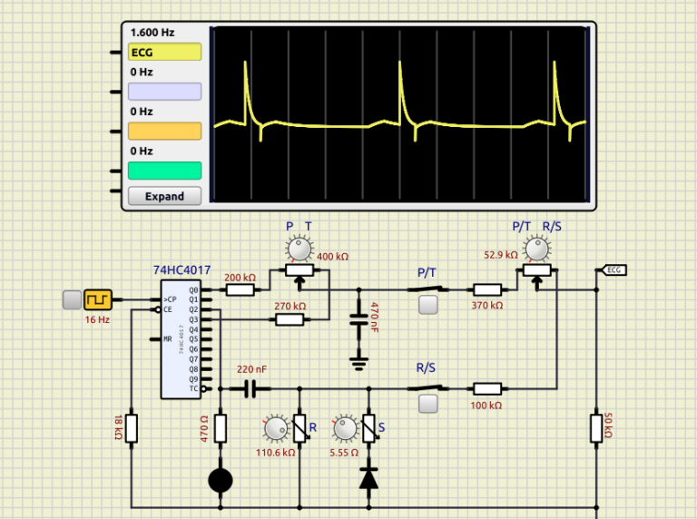 ECG signal generator.