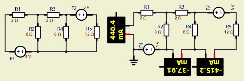 Simulated circuit